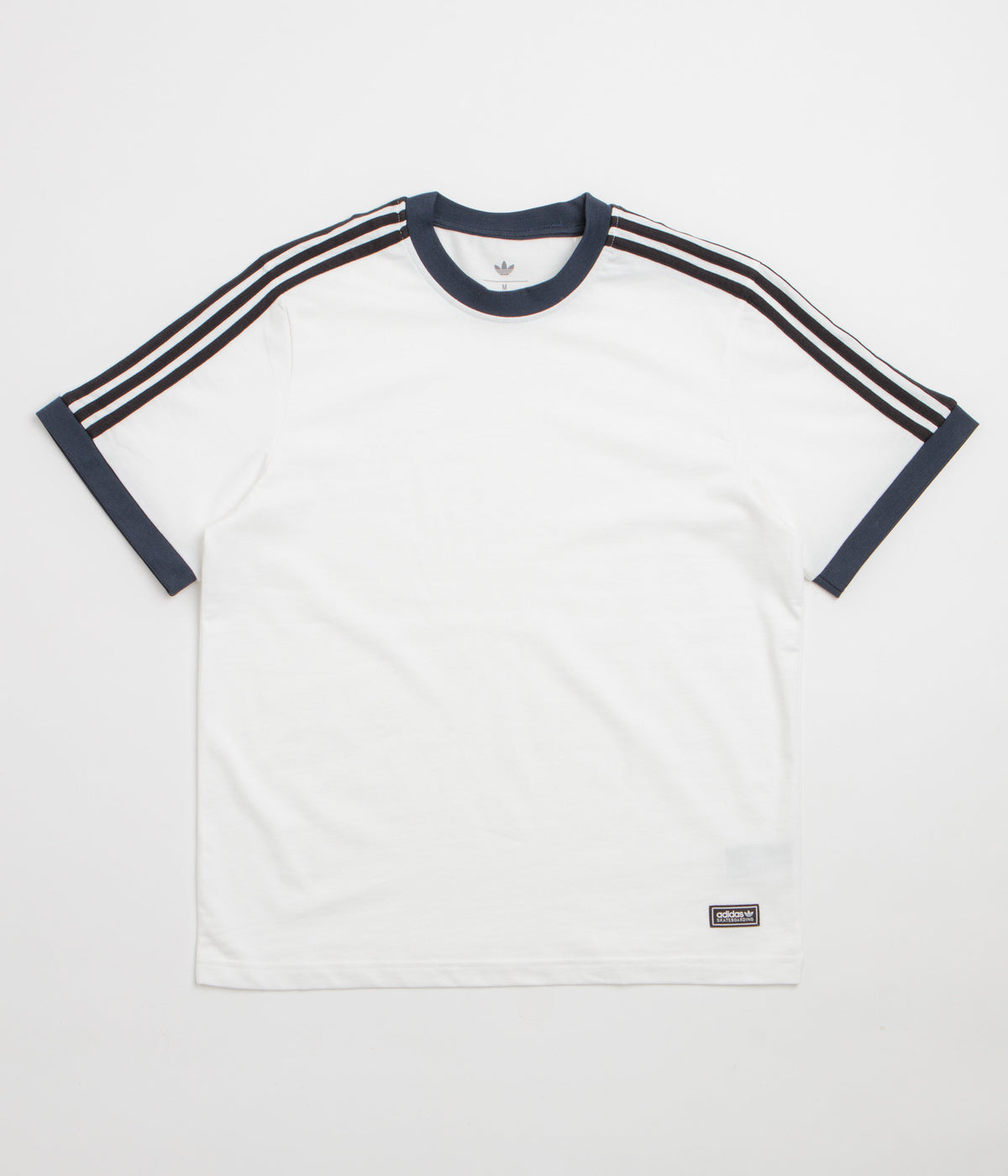 Adidas Ringer T-Shirt - White / Aurora Ink