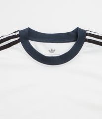 Adidas Ringer T-Shirt - White / Aurora Ink