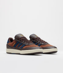 Adidas Tyshawn II Shoes - Aurora Coffee / Dark Blue / Preloved Brown