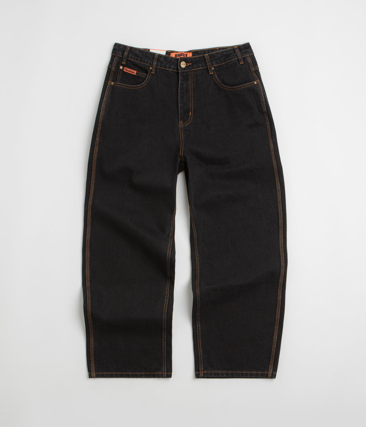 Butter Goods Baggy Jeans - Washed Black / Black