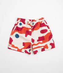 by Parra Abstract Mountain Swim Shorts - Red