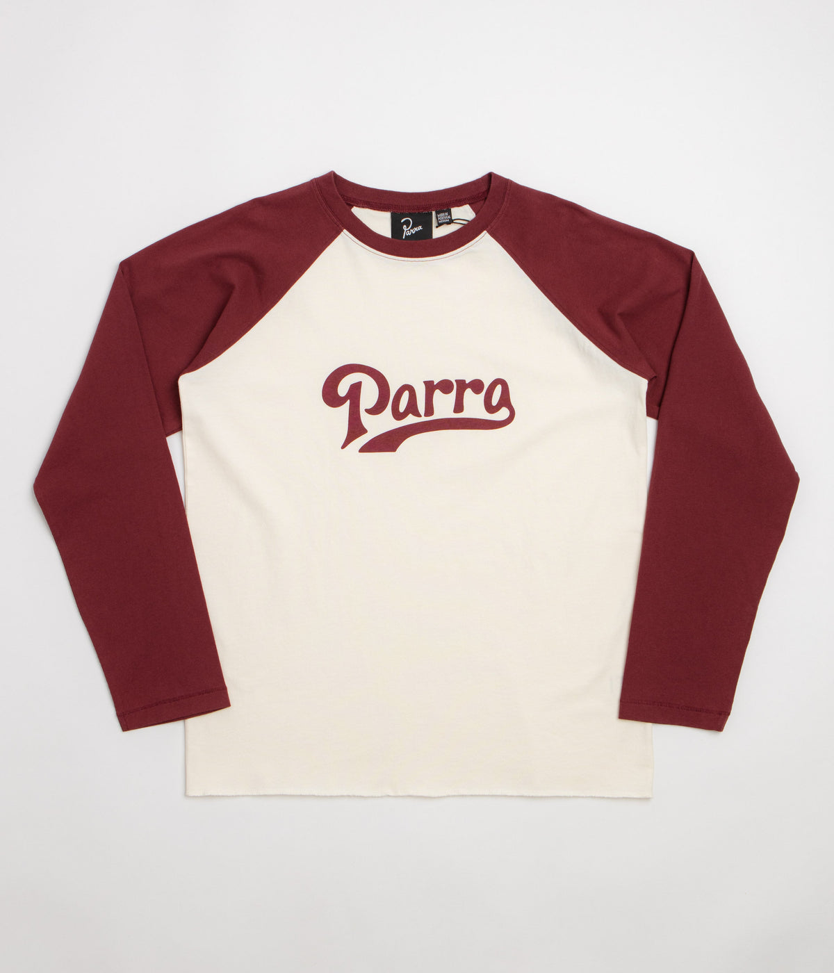 by Parra Baller Of The Based Raglan Long Sleeve T-Shirt - Dark Red