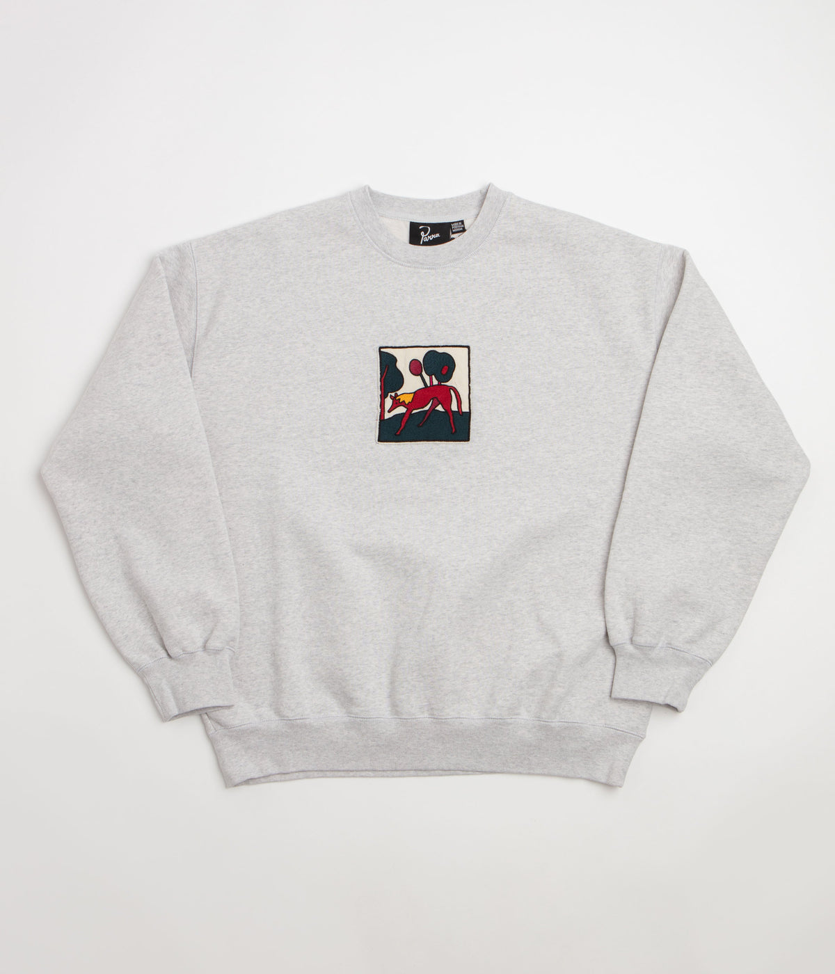 by Parra Long Lost Leg Crewneck Sweatshirt - Heather Grey