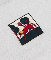 by Parra Long Lost Leg Crewneck Sweatshirt - Heather Grey