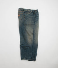 Carhartt Aaron Pants - Blue Mid Worn Used
