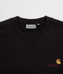 Carhartt American Script Crewneck Sweatshirt - Black