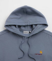 Carhartt American Script Hoodie - Shady Blue