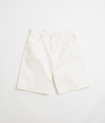 Carhartt Brandon Shorts - White Rinsed