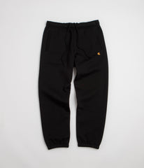 Carhartt Chase Sweatpants - Black / Black / Gold