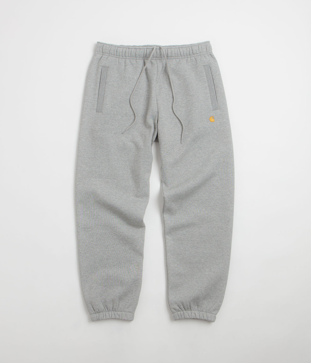 Carhartt Chase Sweatpants - Grey Heather / Gold / Grey