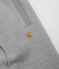 Carhartt Chase Sweatpants - Grey Heather / Gold / Grey