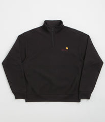 Carhartt Half Zip American Script Sweatshirt - Black