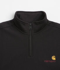 Carhartt Half Zip American Script Sweatshirt - Black
