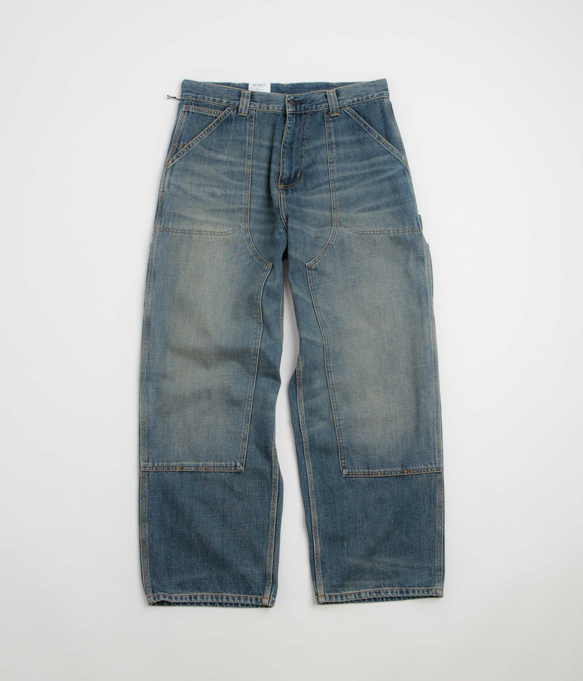 Carhartt Oakland Pants - Blue Worn Used Wash