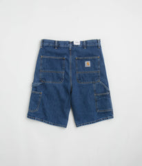 Carhartt Single Knee Shorts - Stone Washed Blue