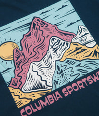 Columbia CSC Outdoor Back Graphic T-Shirt - Collegiate Navy / Sunscape
