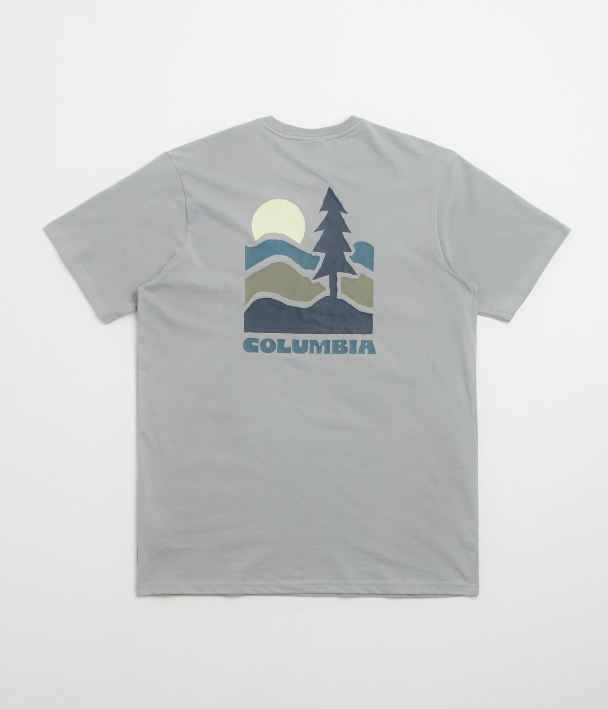 Columbia Explorers Canyon Back T-Shirt - Columbia Grey / Get Hiked