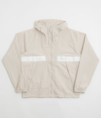 Columbia Spire Valley Hooded Windbreaker Jacket - Dark Stone / White