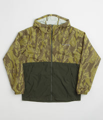 Columbia Spire Valley Printed Windbreaker Jacket - Mossy Green Treebark / Greenscape