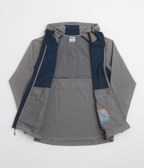 Columbia Tech II Wind Full Zip Jacket - City Grey / Collegiate Navy