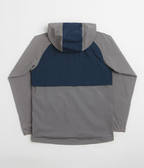 Columbia Tech II Wind Full Zip Jacket - City Grey / Collegiate Navy