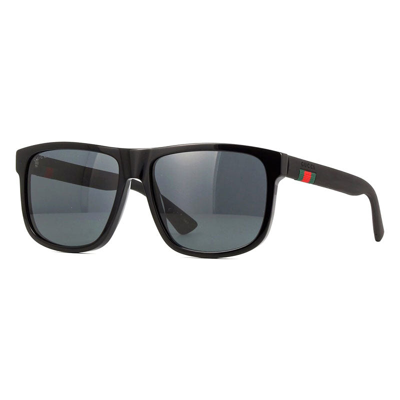 Gucci GG0010S004 Square Full Rim Sunglasses — Black