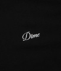 Dime Cursive Small Logo T-Shirt - Black