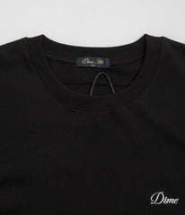 Dime Cursive Small Logo T-Shirt - Black