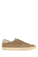 Golden Goose Deluxe Brand Suede Low-Top Sneaker — Beige