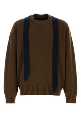 Sacai Knit Sweater — Brown