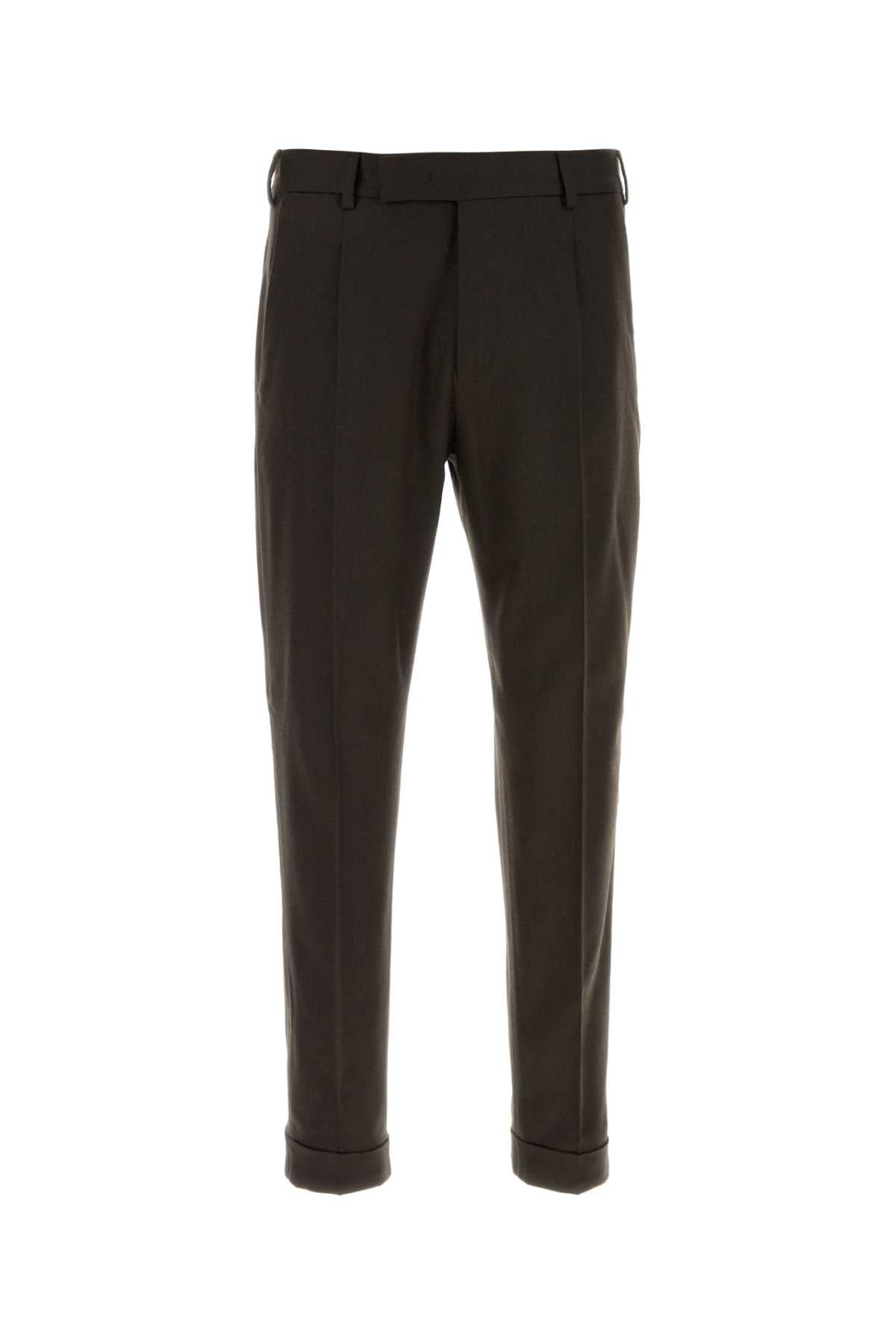 Pt Torino Stretch Wool Blend Trousers — Brown