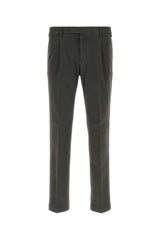 Pt Torino Stretch Cotton Trousers — Gray