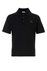 Burberry Wool Polo Shirt — Black