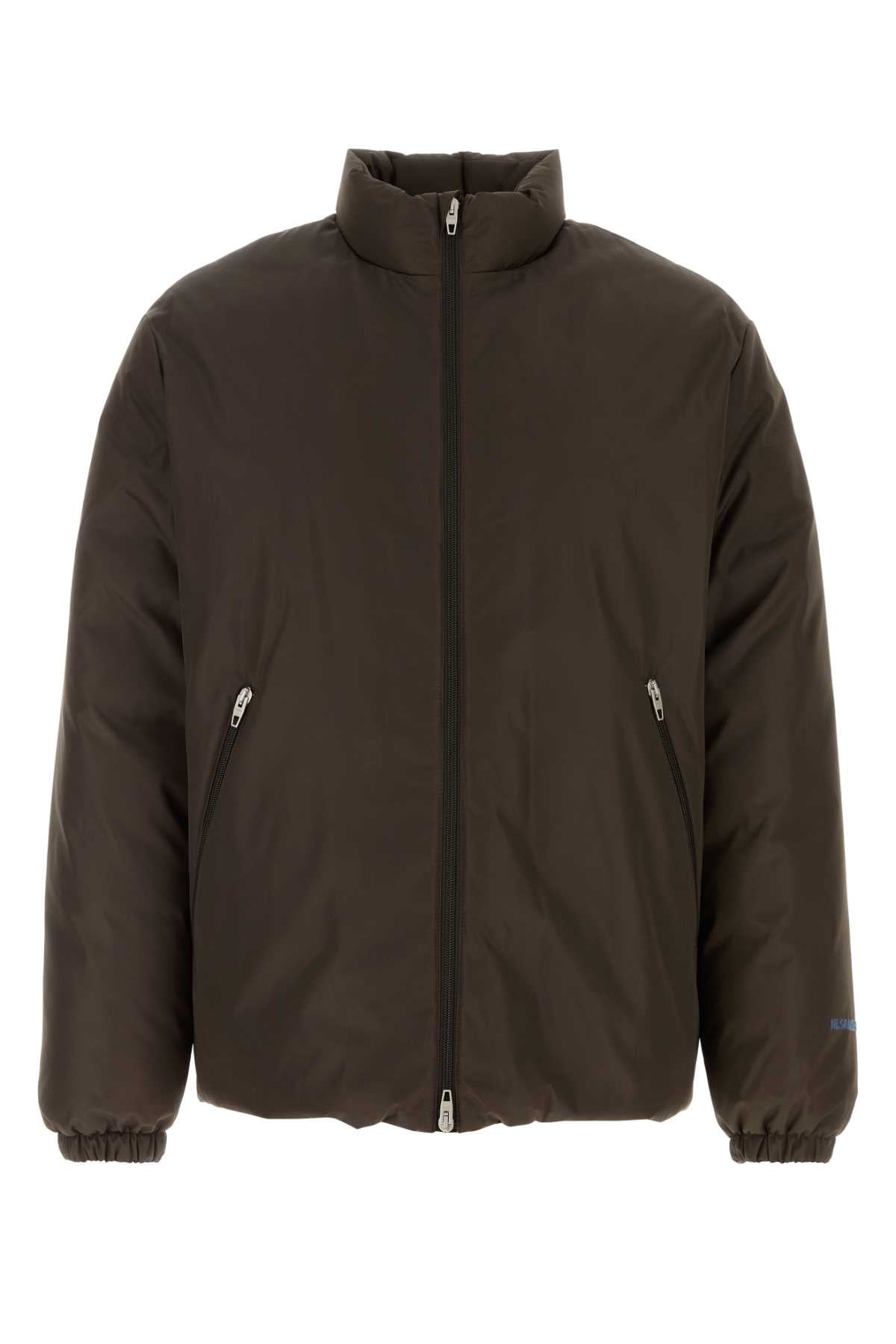 Jil Sander Quilted Puffer Down Jacket — Gray
