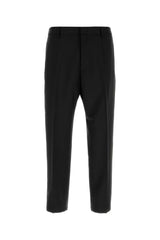 Jil Sander Virgin Wool and Mohair Trousers — Black