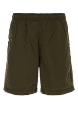 Stone Island Nylon Cargo Shorts — Green