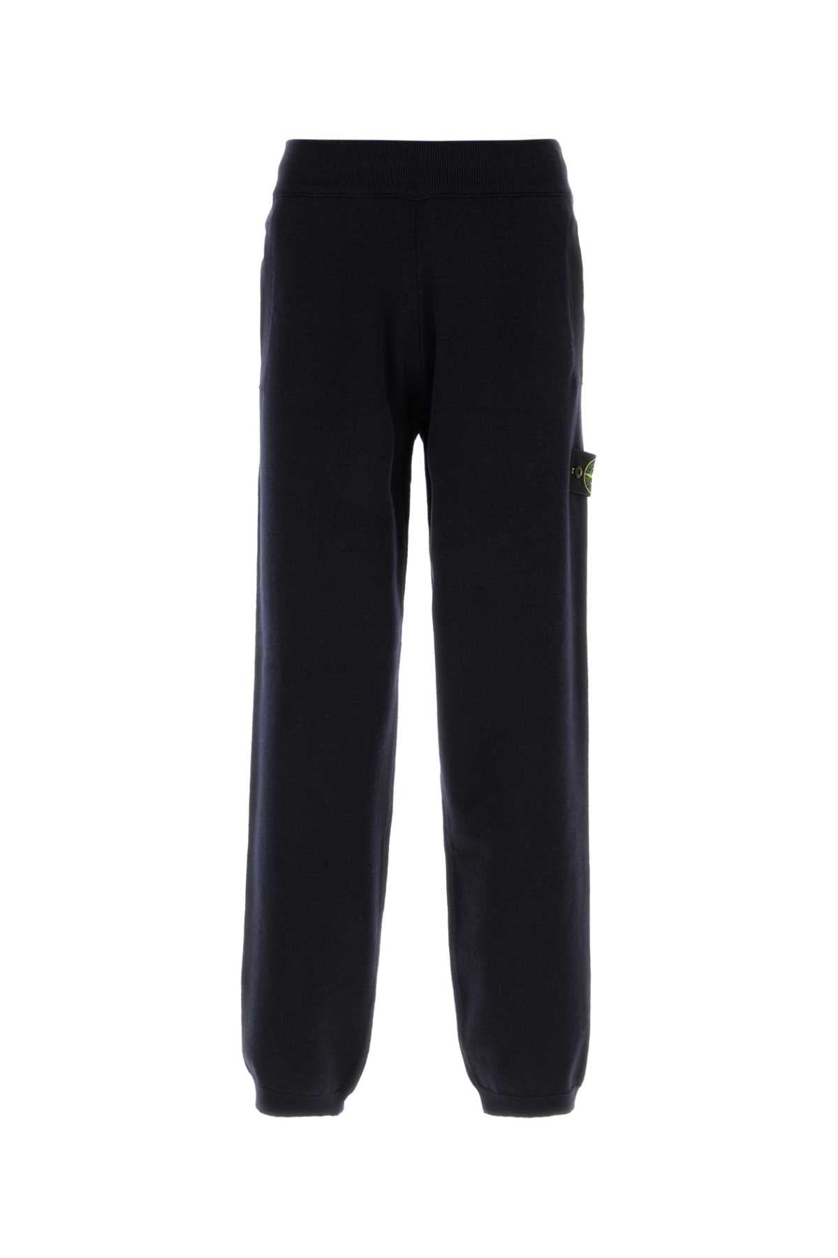 Stone Island Virgin Wool Sweater — Blue