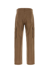 Fendi Linen Cargo Pants — Tan