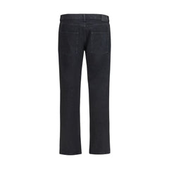 Saint Laurent Cotton Slim Fit Jeans — Black
