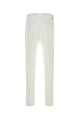 Pt Torino Stretch Cotton Trousers — White