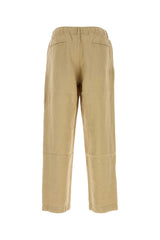 Polo Ralph Lauren Pleated Linen Trousers — Beige