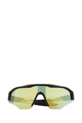 Gucci GG2017S Acetate Shield Sunglasses — Black