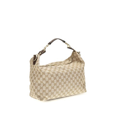 Gucci GG Canvas Shoulder Bag — Beige