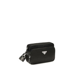 Prada Recycled Polyamide Crossbody Bag — Black