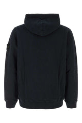 Stone Island Logo-Patched Cotton Sweatshirt — Navy