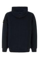 Stone Island Logo-Patched Cotton Sweatshirt — Navy