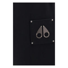 Moose Knuckles Straight Leg Cotton Joggers — Black