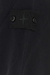 Stone Island Cotton-Blend Crew Sweatshirt — Black