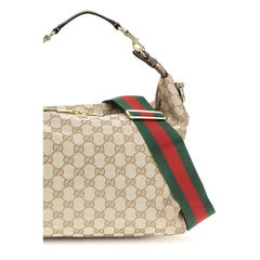 Gucci GG Canvas Shoulder Bag — Beige