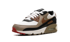 Air Max 90 WMNS "Phantom Black Fire Red Light British Tan" DH8010 005
